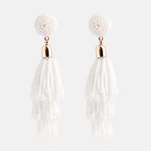 NWT Panacea Beaded Tassel Earrings